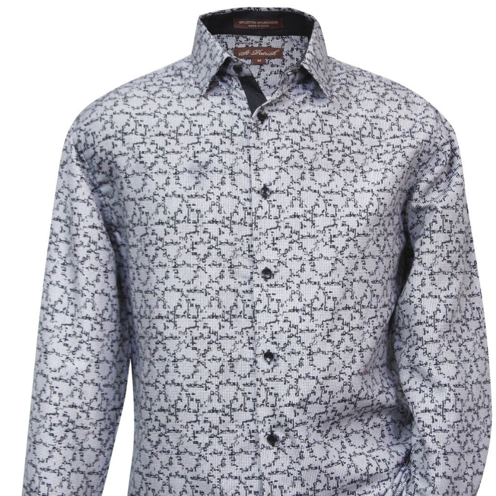 2X St. Patrick Print Microfiber Long Sleeve Shirt 2XL - Picture 7 of 7